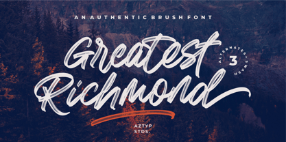 Greatest Richmond Font Poster 1