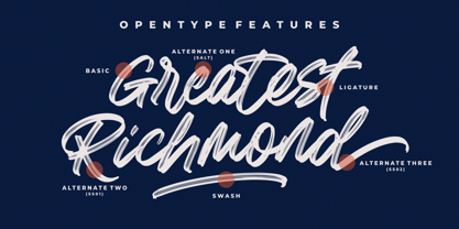 Greatest Richmond Font Poster 2