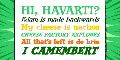 Cheese And Crackers Font Poster 2