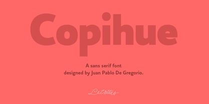 Copihue Font Poster 1