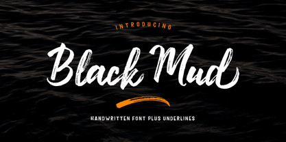 Black Mud Font Poster 1
