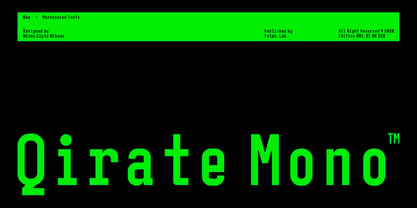 Qirate Mono Font Poster 1