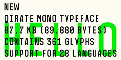 Qirate Mono Font Poster 2