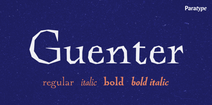 Guenter Font Poster 1