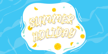 Summer Splash Font Poster 6