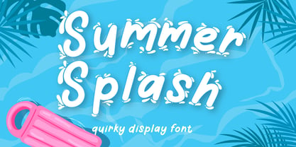 Summer Splash Font Poster 1