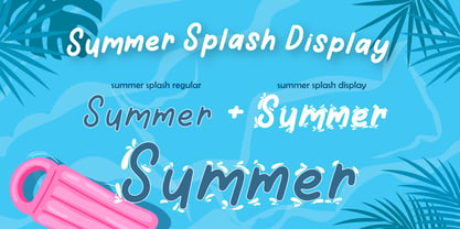 Summer Splash Font Poster 8