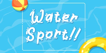 Summer Splash Font Poster 3