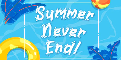 Summer Splash Font Poster 4