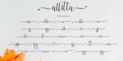Allitta Calligraphy Font Poster 10