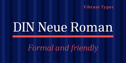 DIN Neue Roman Fuente Póster 1