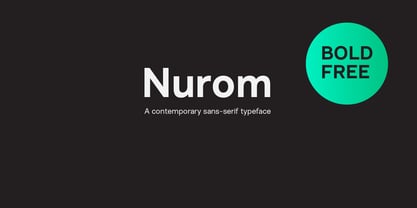Nurom Font Poster 1