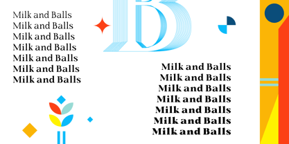 Milk and Balls Font Poster 9