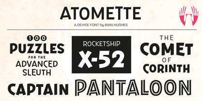 Atomette Font Poster 3