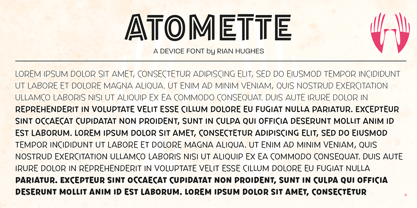 Atomette Font Poster 5