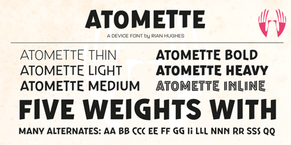 Atomette Font Poster 4