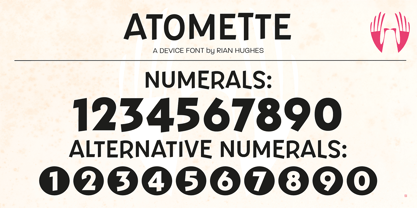 Atomette Font Poster 8
