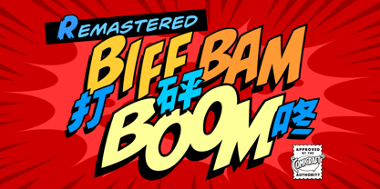 Biff Bam Boom Font Poster 2