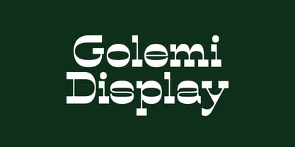 Golemi Display Font Poster 1