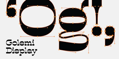 Golemi Display Font Poster 2