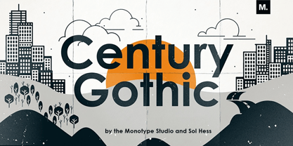 Century Gothic Font Poster 1