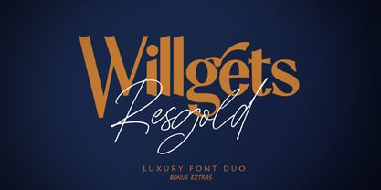 Resgold Willgets Font Poster 1