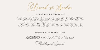 David And Sovhie Font Poster 6