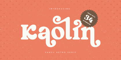 Kaolin Style Font Poster 1