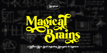 Magical Brains Font Poster 1