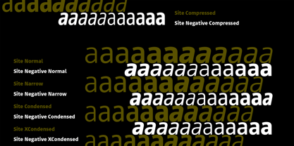 Site Negative Compressed Font Poster 2