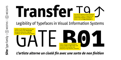 Site Negative Compressed Font Poster 3