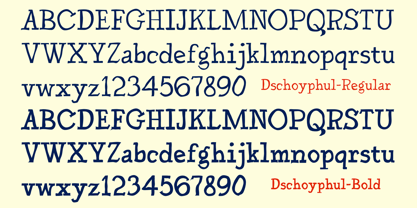 Dschoyphul Font Poster 6