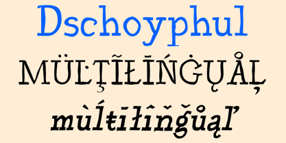 Dschoyphul Font Poster 7