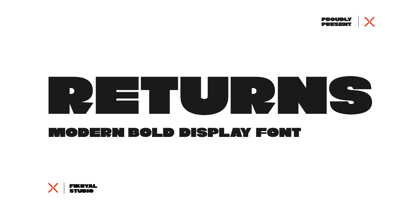 Returns Font Poster 1