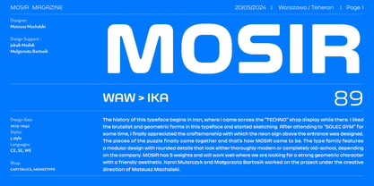 Mosir Font Poster 1