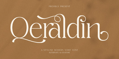 Qeraldin Font Poster 1