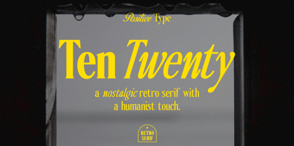 Ten Twenty Font Poster 1