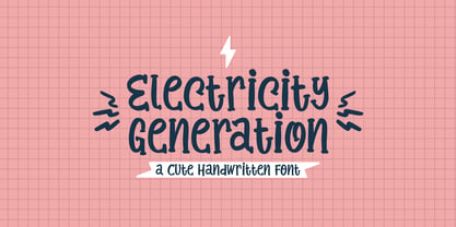 Electricity Generation Font Poster 1