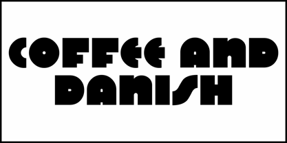 Coffee and Danish JNL Font Poster 2