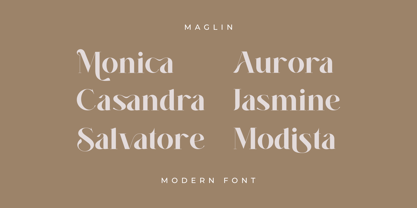 Maglin Font Poster 10