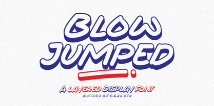 Blow Jumped Font Poster 1