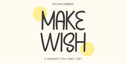 Make Wish Font Poster 1