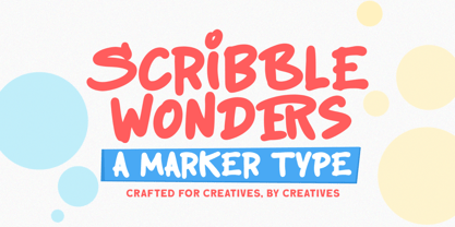 Scribble Wonders Font Poster 1