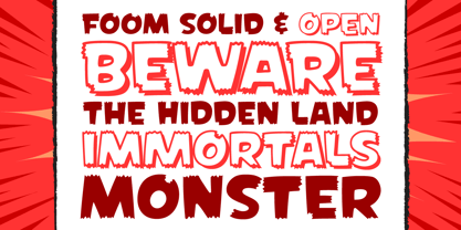 Foom Font Poster 2