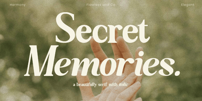 Secret Memories Font Poster 1