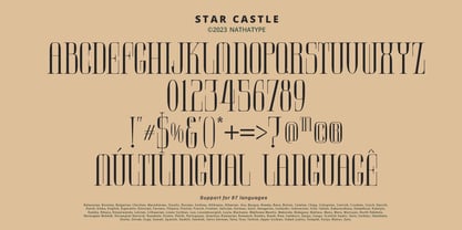 Star Castle Font Poster 10