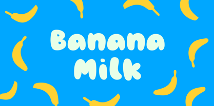 Banana Milk Font Poster 1