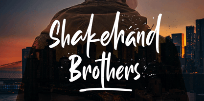 Shakehand Brothers Font Poster 3