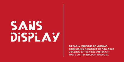 Sans Display Font Poster 1