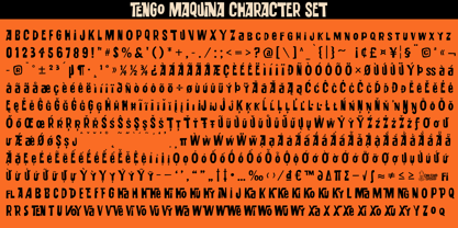 Tengo Maquina Font Poster 6